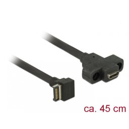 Cablu panel-mount USB 3.1 Gen 2 key A 20 pini T-M 45cm, Delock 85326