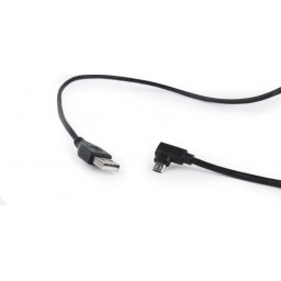 Cablu USB 2.0 la micro USB-B reversibil unghi 1.8m negru, Gembird CCB-USB2-AMmDM90-6