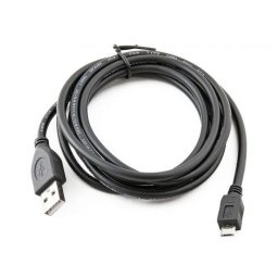 Cablu micro USB-B la USB 2.0 3m Negru, Gembird CCP-mUSB2-AMBM-10