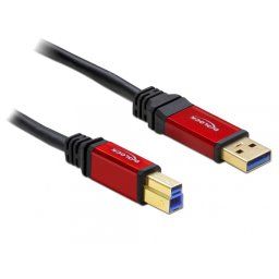 Cablu USB 3.0 A-B Premium T-T 3m, Delock 82758