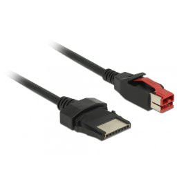Cablu PoweredUSB 24 V la 8 pini 1m pentru POS/terminale, Delock 85477