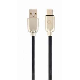 Cablu USB 2.0 la USB-C Premium 2m Negru, Gembird CC-USB2R-AMCM-2M