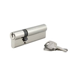Butuc usa 30 x 70 mm, standard, nichelat, STD, 3 chei