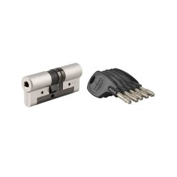 Butuc usa 33 x 43 mm, standard, nichel mat, inalta siguranta COBRA 2+, 4 chei cu pompe si card proprietate, THIRARD