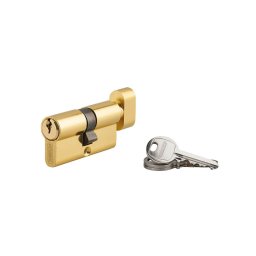 Butuc usa 40 x 30 mm, cu buton, ECO, 3 chei
