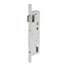Broasca usa intrare, 35 x 92 mm, pt. cilindru profil european, fara contraplaca, zincat - potrivita pt. usa termopan, THIRARD