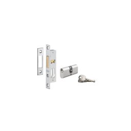 Broasca usa intrare, ingropata, ax 15 mm, include cilindru oval cu 3 chei - potrivita pt. usa termopan, tamplarie metalica