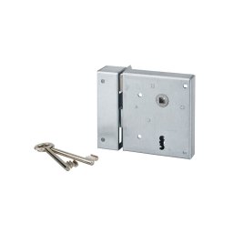 Broasca aplicata ALSACE, ax 60 mm, sens deschidere stanga, incuiere prin a€žtragerea€, 2 chei caneluri, zincat, THIRARD