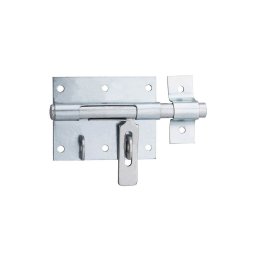 Zavor usa sau poarta, aplicat, blocare lacat, bolt rotund,12 mm, zincat, THIRARD