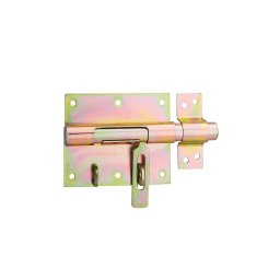 Zavor usa sau poarta, aplicat, blocare lacat, bolt rotund 16 mm, zincat