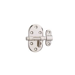 Zavor usa mobilier, aplicat, bolt rotund 8 mm, nichelat, THIRARD