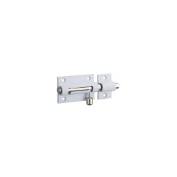 Zavor usa mobilier, aplicat, 50 mm, bolt rotund, 8 mm, alama, alb lacuit, THIRARD