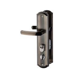 Manere usi metalice, CLASSIC, placi rotunjite, blocare dreapta