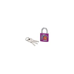 Lacat cu cheie, HAPPY LOCKY, 30 mm (violet), THIRARD