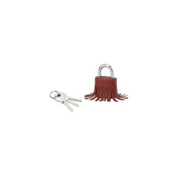 Lacat cu cheie, FASHION LEATHER, 30 mm (maro), THIRARD