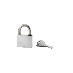 Lacat de exterior, cu cheie, TYPE 1, 50 mm, cromat, THIRARD
