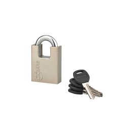 Lacat de santier, cu cheie, QUADRA, 50 mm, toarta protectie anti-spargere, THIRARD