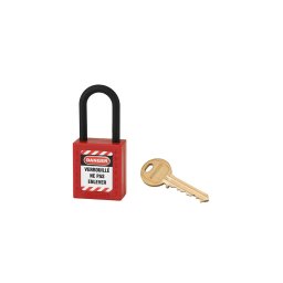Lacat siguranta industriala, toarta nailon Ø 6 x 38 mm (rosu), THIRARD