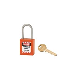 Lacat siguranta industriala, toarta inox Ø 4,76 x 38 mm (portocaliu), THIRARD