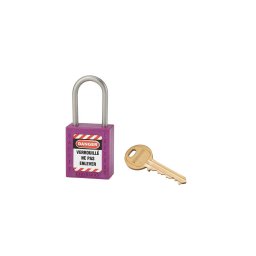 Lacat siguranta industriala, toarta inox Ø 4,76 x 38 mm (violet), THIRARD