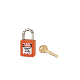 Lacat siguranta industriala, toarta inox Ø 6 x 38 mm (portocaliu), THIRARD