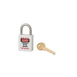 Lacat siguranta industriala, toarta inox Ø 6 x 38 mm (alb), THIRARD