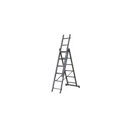 Scara pliabila, 3 tronsoane, 3x7 trepte, lungime 2,00-4,00 m, CLT 3, Centaure
