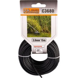 Fir rezerva motocoasa, trimmer, cu dinti, 3 mm x 15 m, Richmann Exclusive