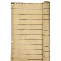 Paravan pentru balcon, terasa, gard, bej, 185 g/m2, UV, 5x1 m