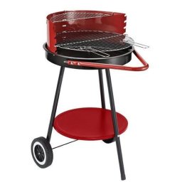 Gratar gradina, grill rotund, reglabil, cu roti, 37x45 cm, Andalusia