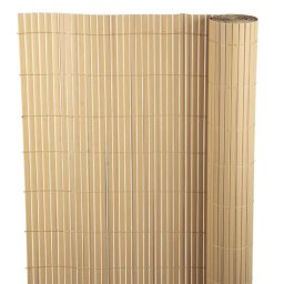 Paravan pentru balcon, terasa, gard PVC, stil bambus, 1300 g/m2, UV, 3x1 m
