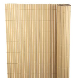 Paravan pentru balcon, terasa, gard PVC, stil bambus, 1300 g/m2, UV, 3x1.5 m