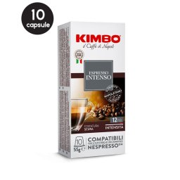10 Capsule Kimbo Espresso Intenso - Compatibile Nespresso