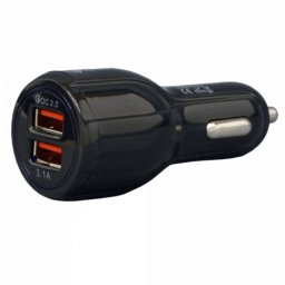 Incarcator auto 1 x USB QC 3.0 + 1 x USB 3.1A, Spacer SP-QC-30