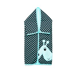 Paturica multifunctionala cu broderie Girafa Womar Zaffiro AN-OWZF-04GR