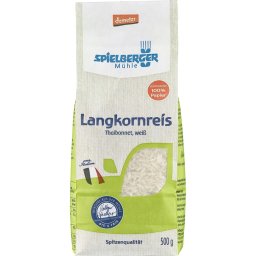 Orez alb cu bob lung thaibonnet demeter bio 500g Spielberger