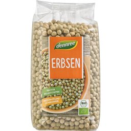 Mazare verde intreaga bio 500g Dennree