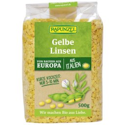 Linte galbena bio 500g Rapunzel