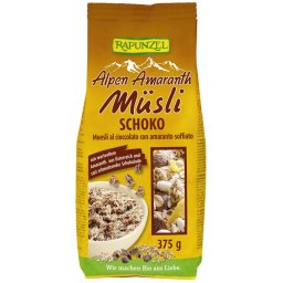 Musli cu amarant si ciocolata bio 375g Rapunzel