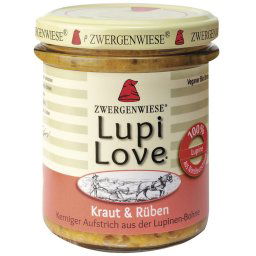 Lupi love crema tartinabila din lupin cu varza si sfecla Zwergenwiese