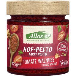 Pesto bio cu tomate si nuci Allos