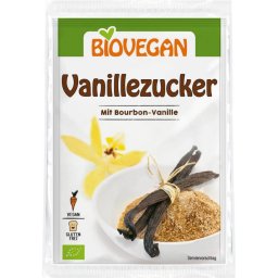 Zahar vanilie bourbon integral fara gluten bio 4x8g Biovegan
