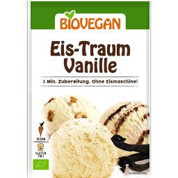Inghetata de vanilie pudra, fara lactoza si gluten bio 77g Biovegan