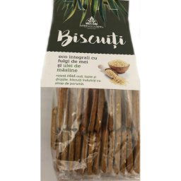 Biscuiti cu fulgi de mei si ulei de masline Moringa Eur