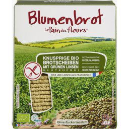 Paine crocanta cu linte verde fara gluten bio 150g Blumenbrot