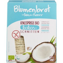 Paine crocanta cu cocos fara gluten bio 150g Blumenbrot