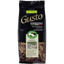 Cafea gusto espresso boabe bio 250g Rapunzel
