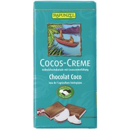 Ciocolata cu crema de cocos bio 100g Rapunzel