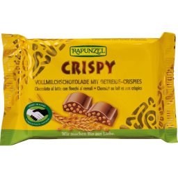 Ciocolata cu lapte integral crocanta bio 100g Rapunzel
