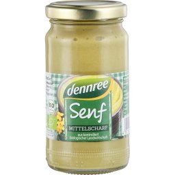 Mustar mediu bio 200ml Dennree